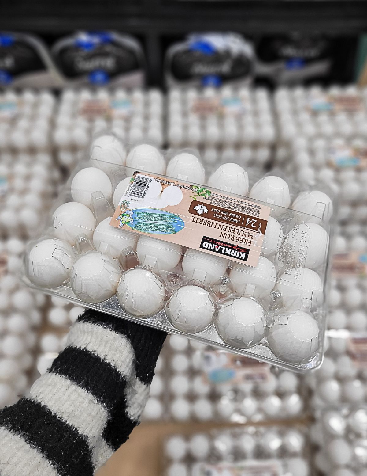Kirkland Signature Large Free Run Eggs 24-pack - 1 x 1.509 Kilos