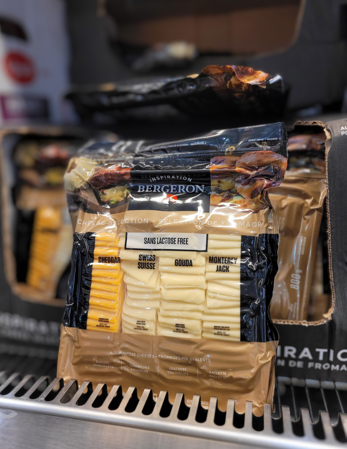 Fromagerie Bergeron Inspiration Pack (Cheddar/Swiss/Gouda/Monterey Jack) - 1 x 800 Grams