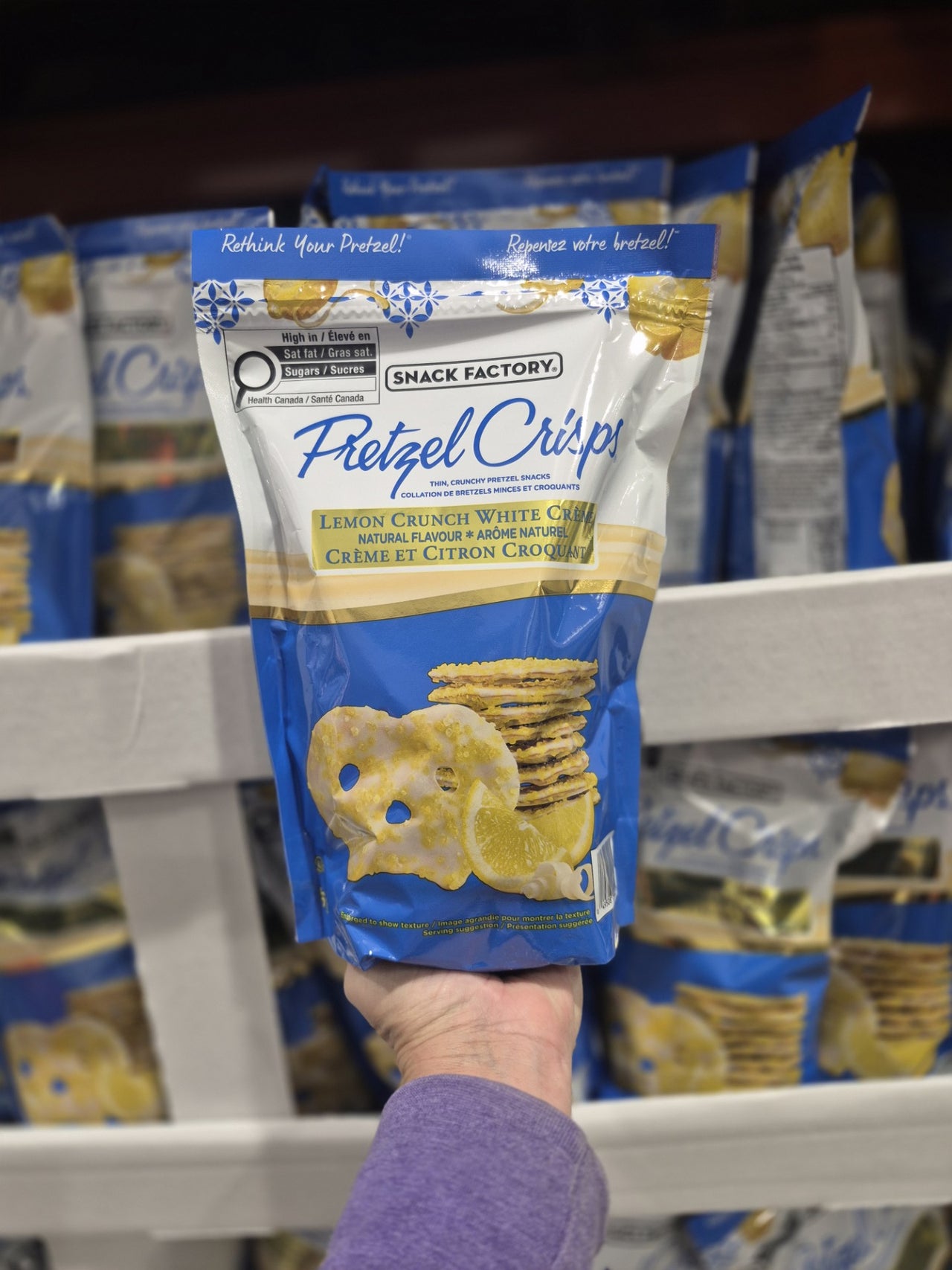 Snack Factory Lemon Pretzel Crisps - 1 x 566 Grams