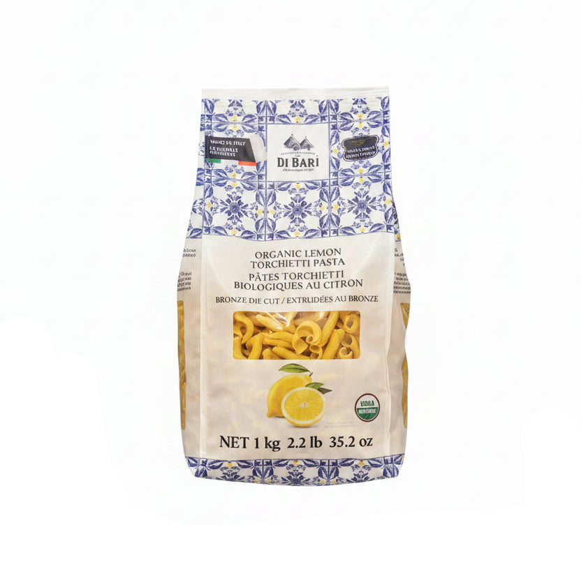 Organic Lemon Torchietti Pasta - 1 x 1KG
