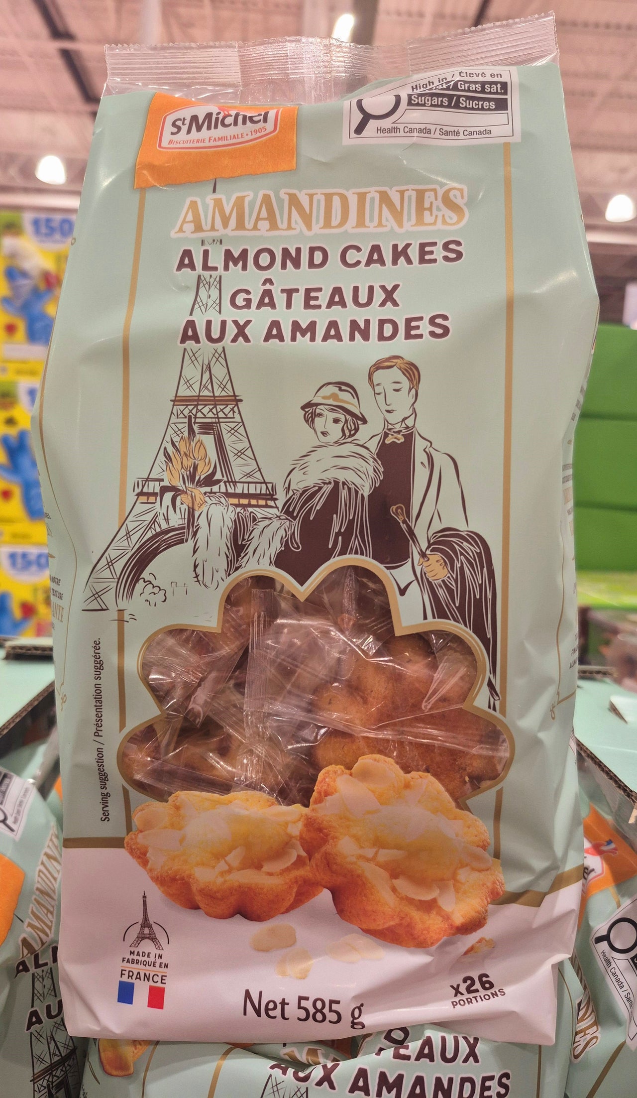 St.Michel French Almond Cakes - 1 x 585 Grams