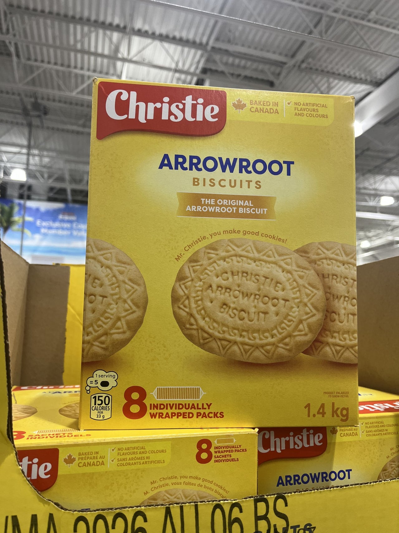 Christie Arrowroot Biscuits - 1 x 1.4 Kilos