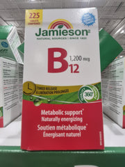 Jamieson Vitamin B12 1200 MCG 225 Tablets - 1 x 800 Grams