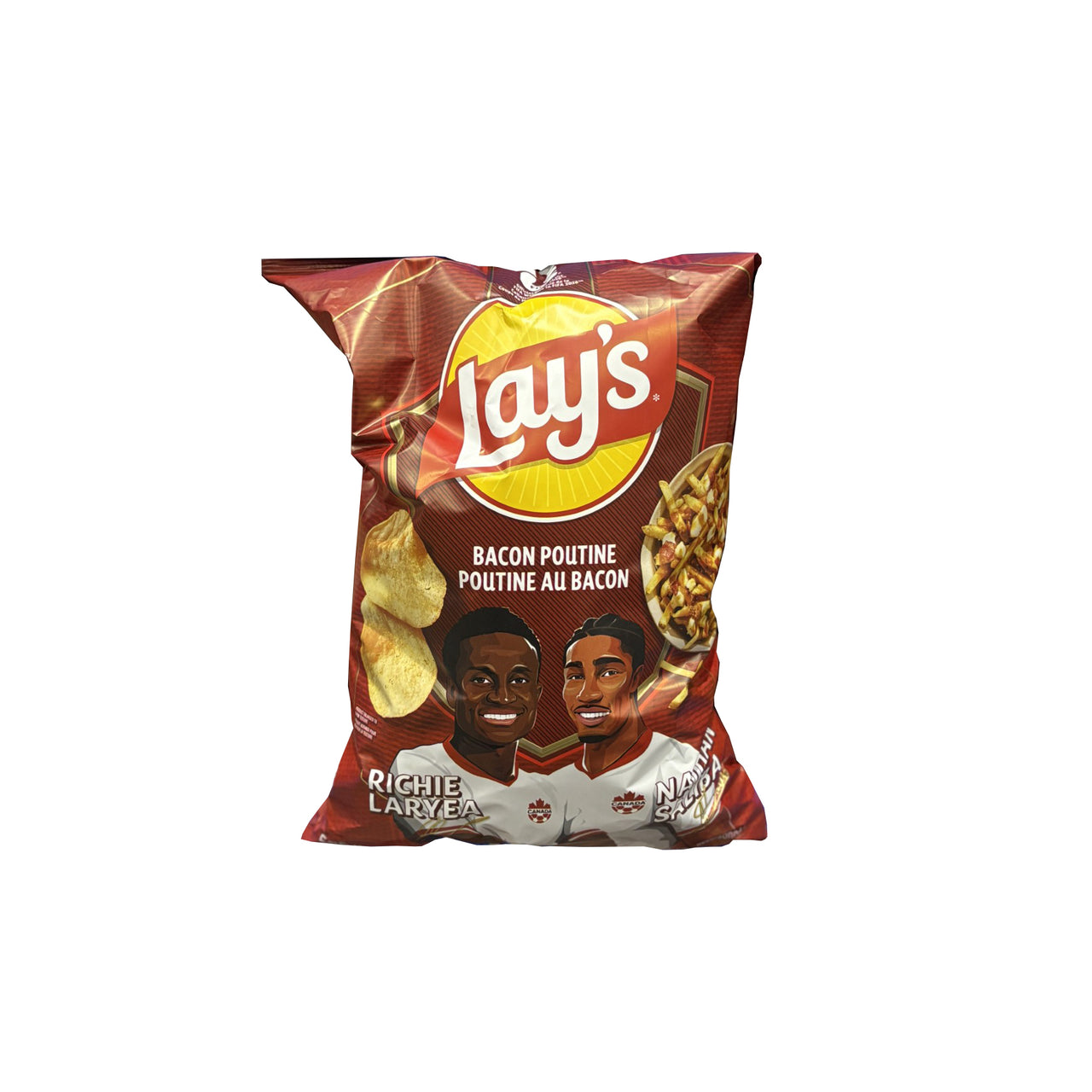 Lays FIFA Bacon Poutine Chips - 1 x 585 Grams