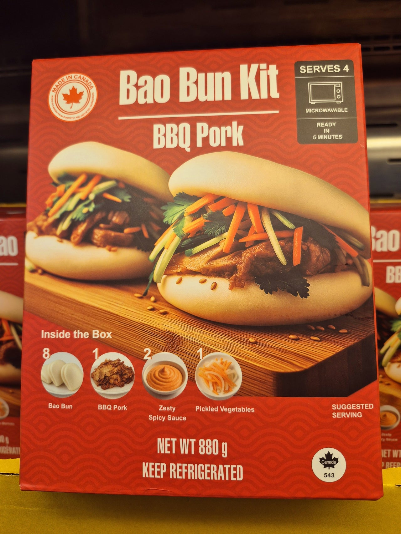 Hon's BBQ Pork Bao Bun Kit - 1 x 880 Grams