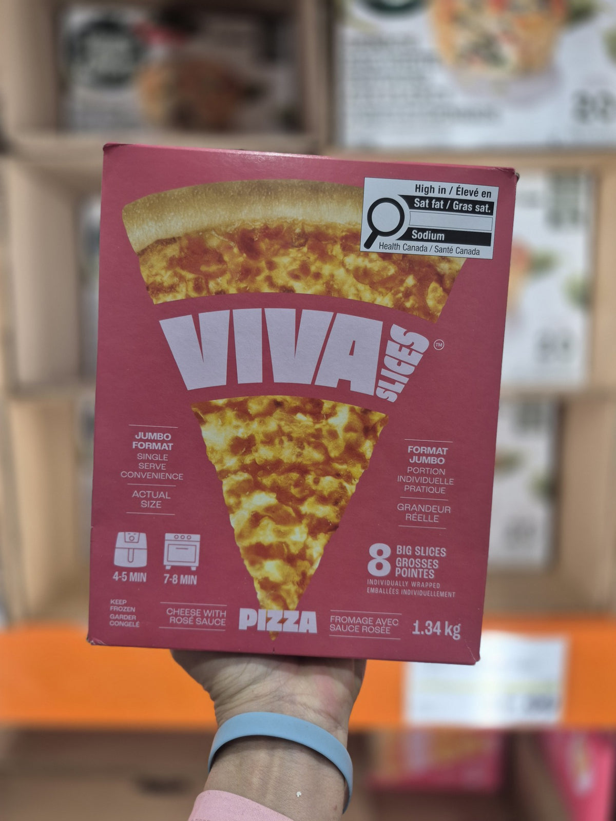 Viva Cheese with Rose Pizza Slices - 1 x 1.34 KG