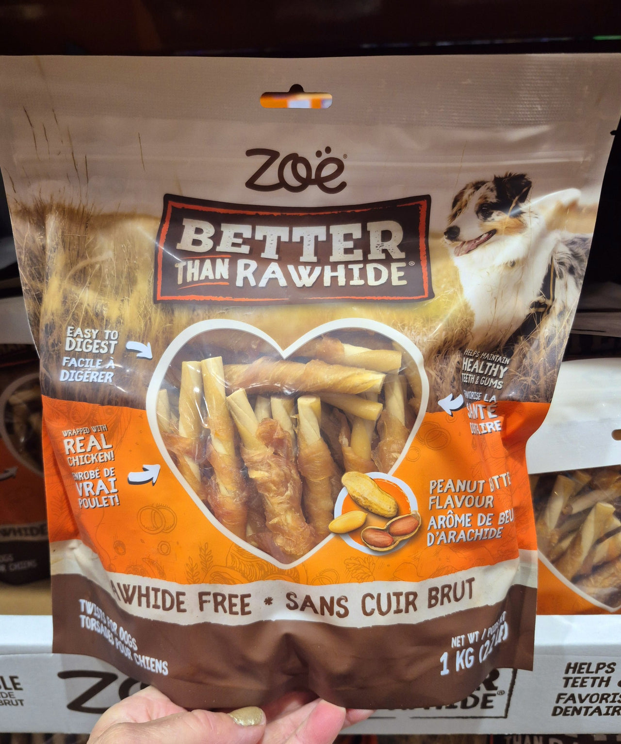 Zoë Better Than Rawhide Twists for Dogs - 1 x 1 KG
