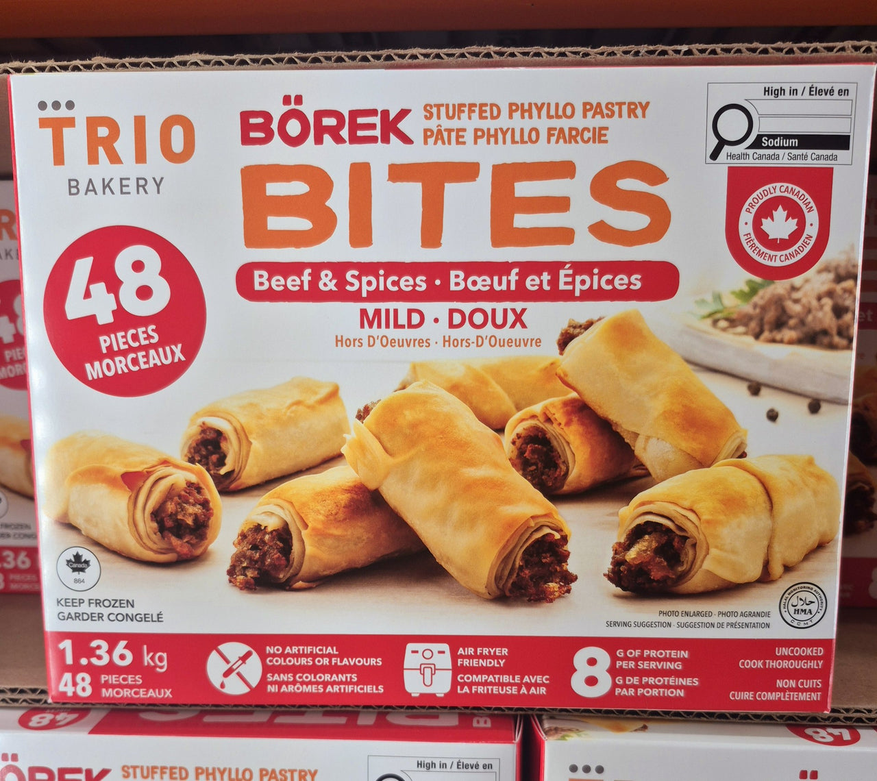Trio Bakery Borek Beff & Spices Bites - 1 x 1.36 KG