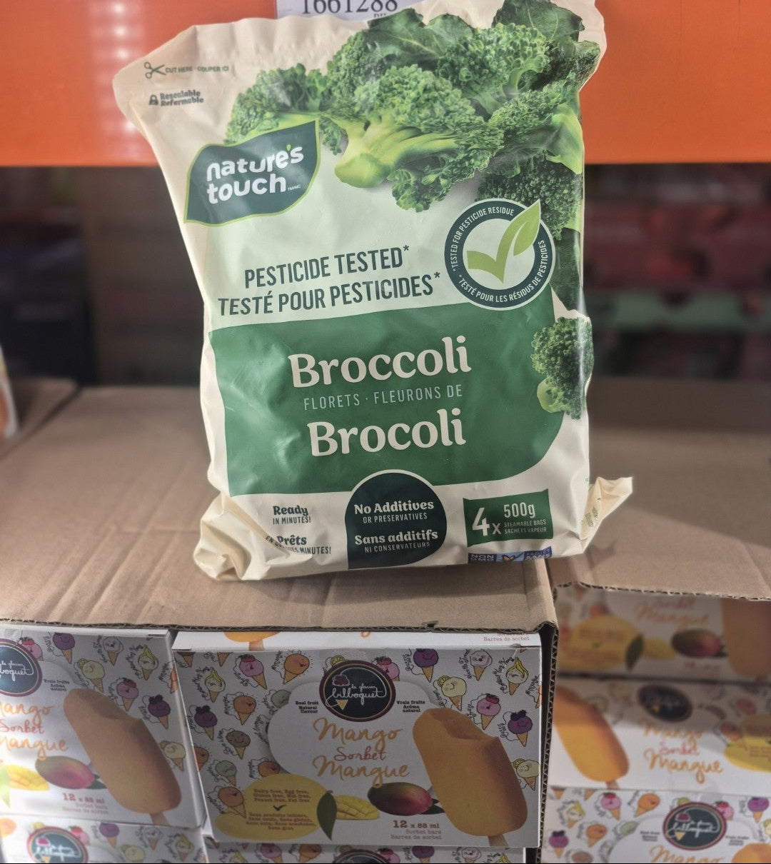 Nature's Touch Pesticide Free Frozen Broccoli - 4 x 500 Grams