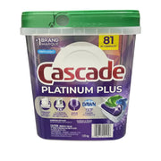 Cascade Platinum Plus Dishwasher Detergent 81- Pack - 1 x 1.25 Kilos