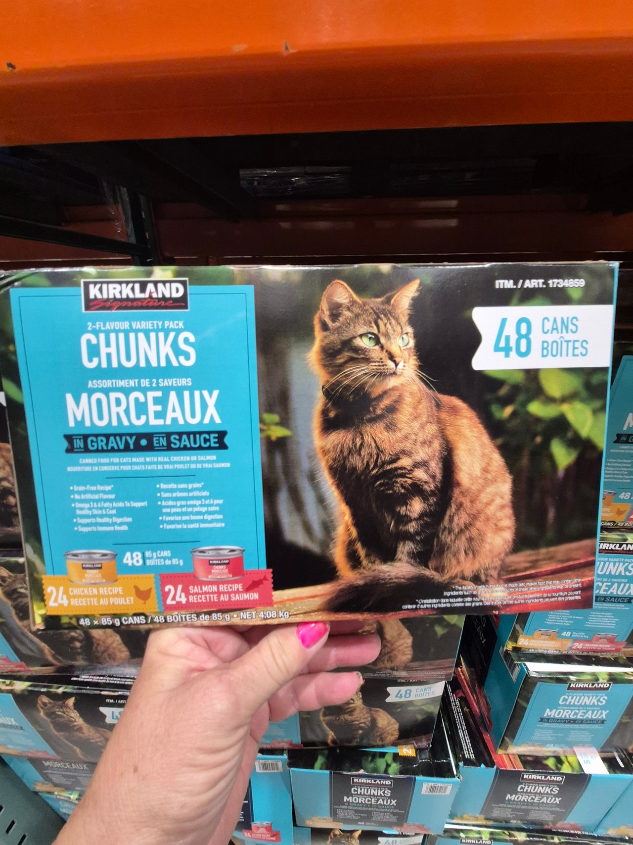 Kirkland Signature Cat Food Chunk Variety - 1 x 4.08 Kilos
