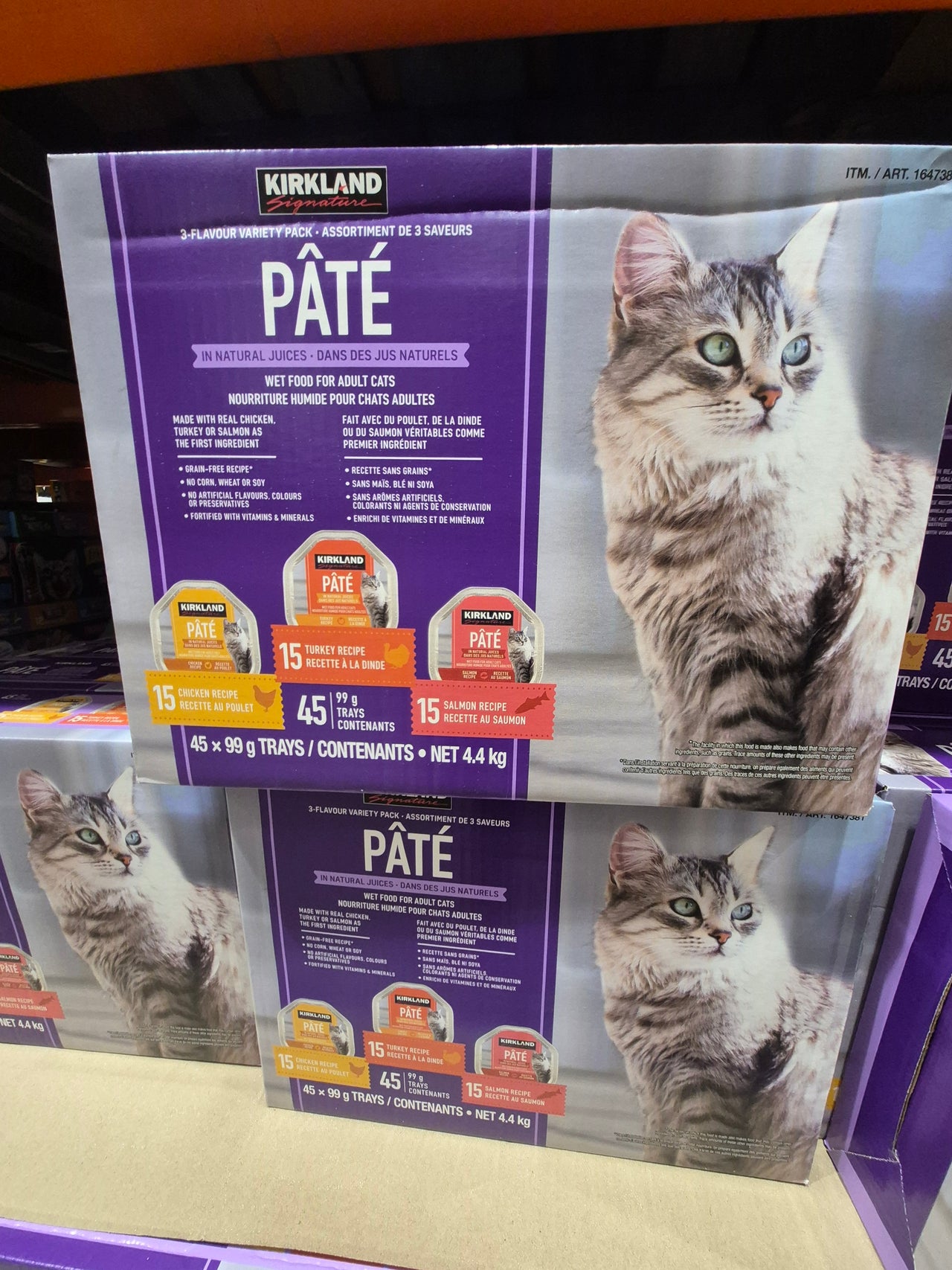 Kirkland Signature Wet Cat Pate Variety - 1 x 4.4 Kilos