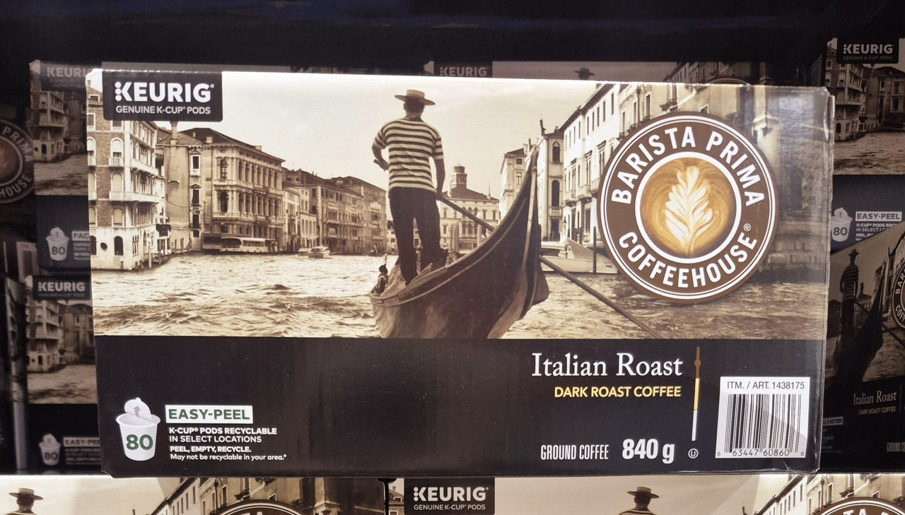 Barista Prima Italian Blend 80 K-cup Pack - 1 x 840 Grams