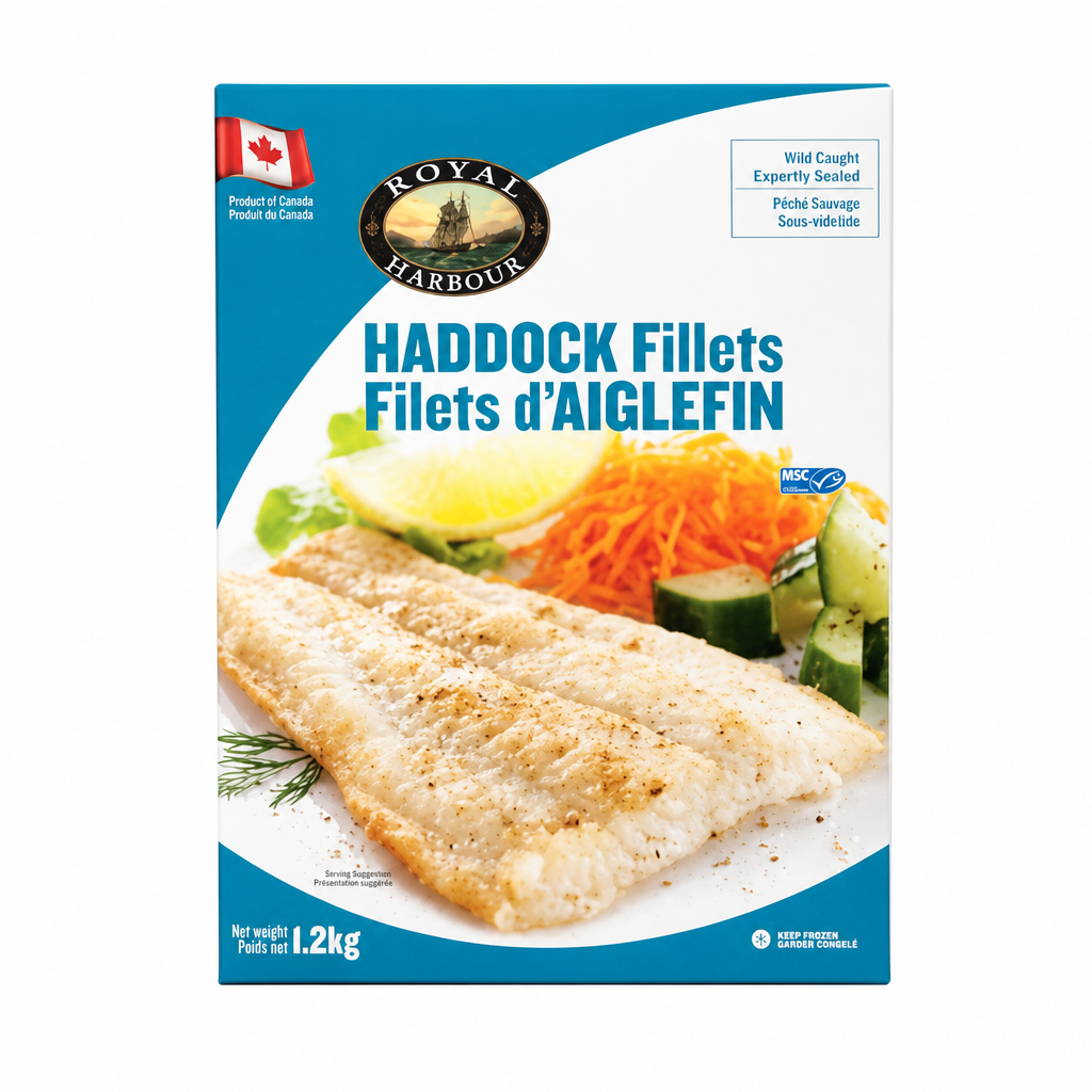Royal Harbour Frozen Haddock Fillets - 1 x 1.2 Kilos