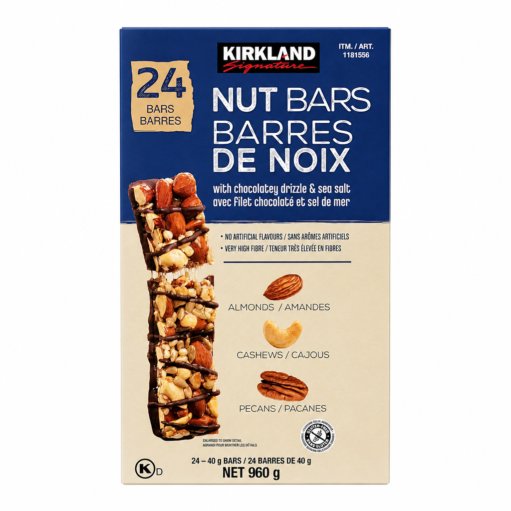 Kirkland Signature Nut Bars - 1 x 960 Grams