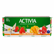 Danone Activia Lactose Free Probiotic Yogurt 24-Pack - 1 x 2.4 Kilos