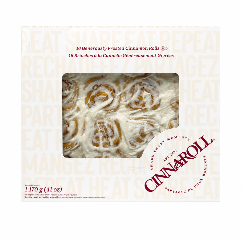 Cinnaroll Frosted Cinnamon Rolls - 16 x 73 Grams