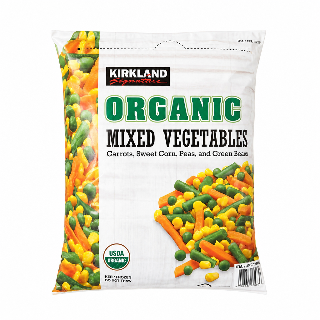 Kirkland Signature Frozen Organic Mixed Vegetables - 1 x 2.5 Kilos
