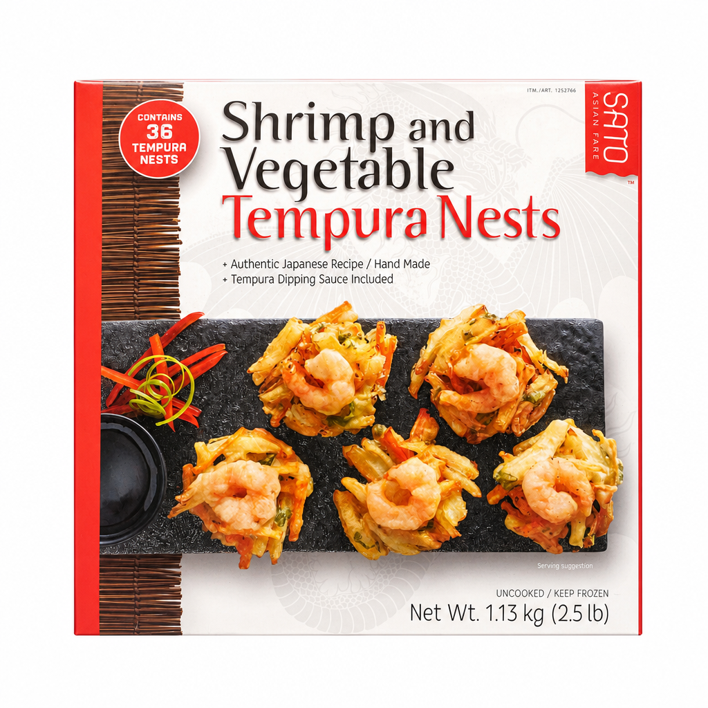 Sato Tempura Shrimp Nests - 1 x 1.135 Kilos