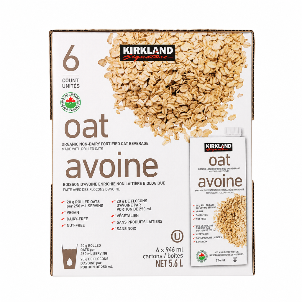 Kirkland Signature Organic Oat Beverage - 6 x 946 Grams