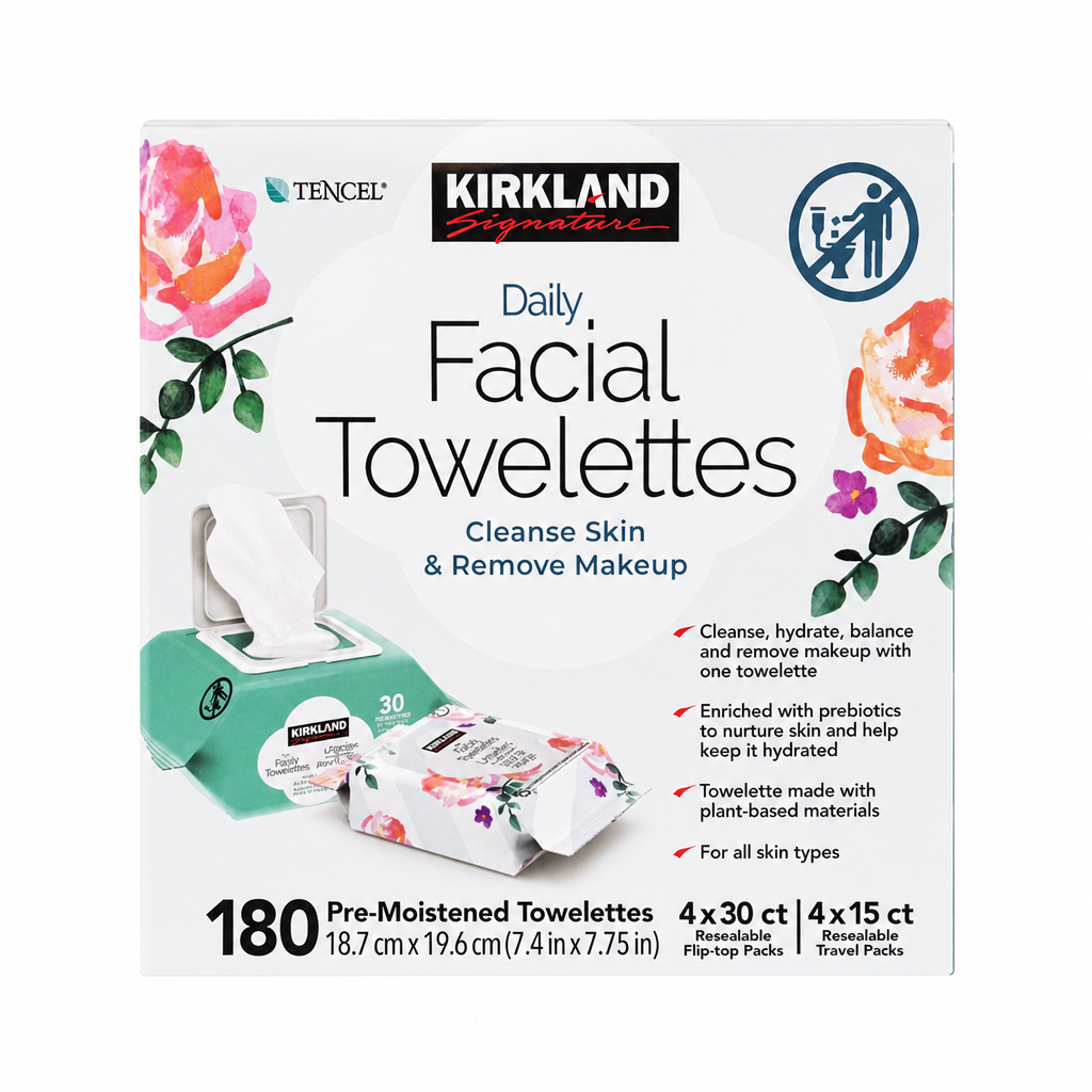 Kirkland Signature Cleansing Facial Towelettes - 1 x 2000 Grams