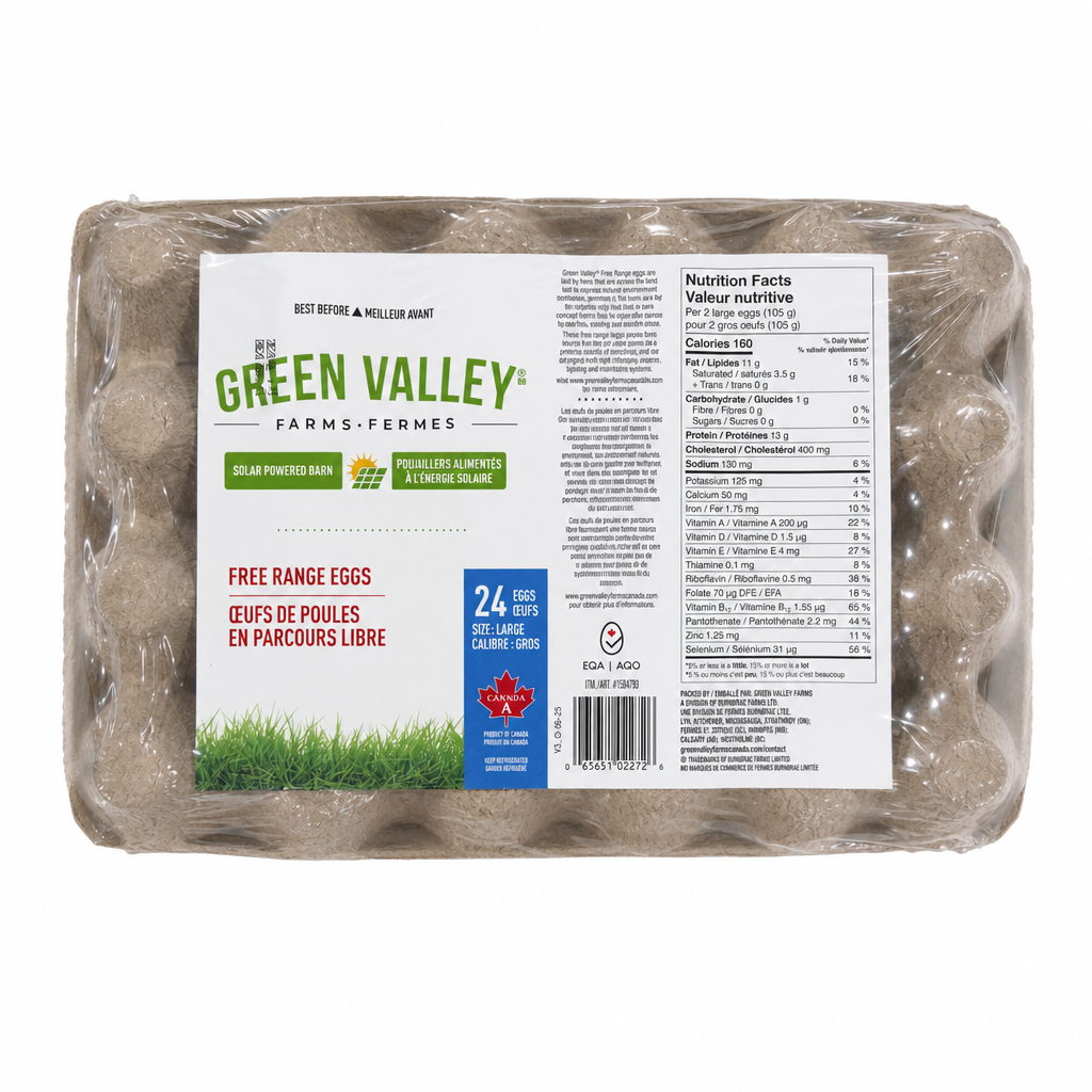 Green Valley Free Range Eggs - 1 x 1.2 Kilos