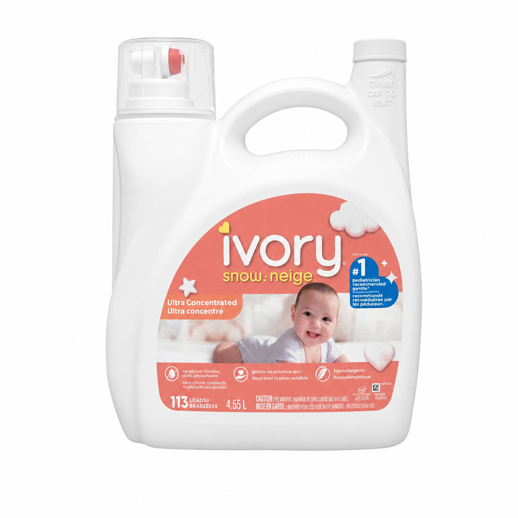 Ivory Snow Newborn Liquid Laundry Detergent - 1 x 4.8685 Kilos