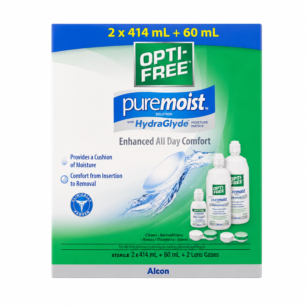Opti-Free PureMoist Contact Lens Solution - 2 x 414 Grams