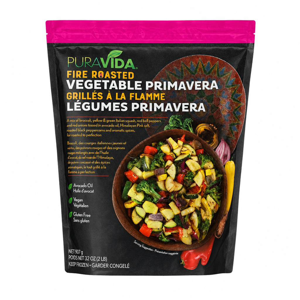 Puravida Fire Roasted Vegetable Primavera Blend - 1 x 1.5 Kilos