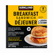 Breakfast applewood bacon, egg & cheese sandwich - 1 x 1.09 KG