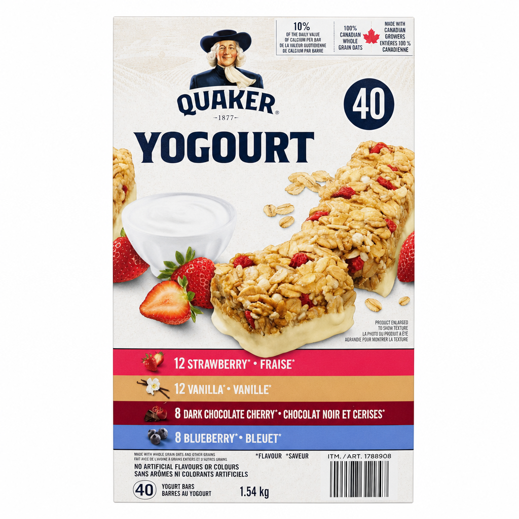 Quaker Yogurt Variety Bars - 40 x 31 Grams