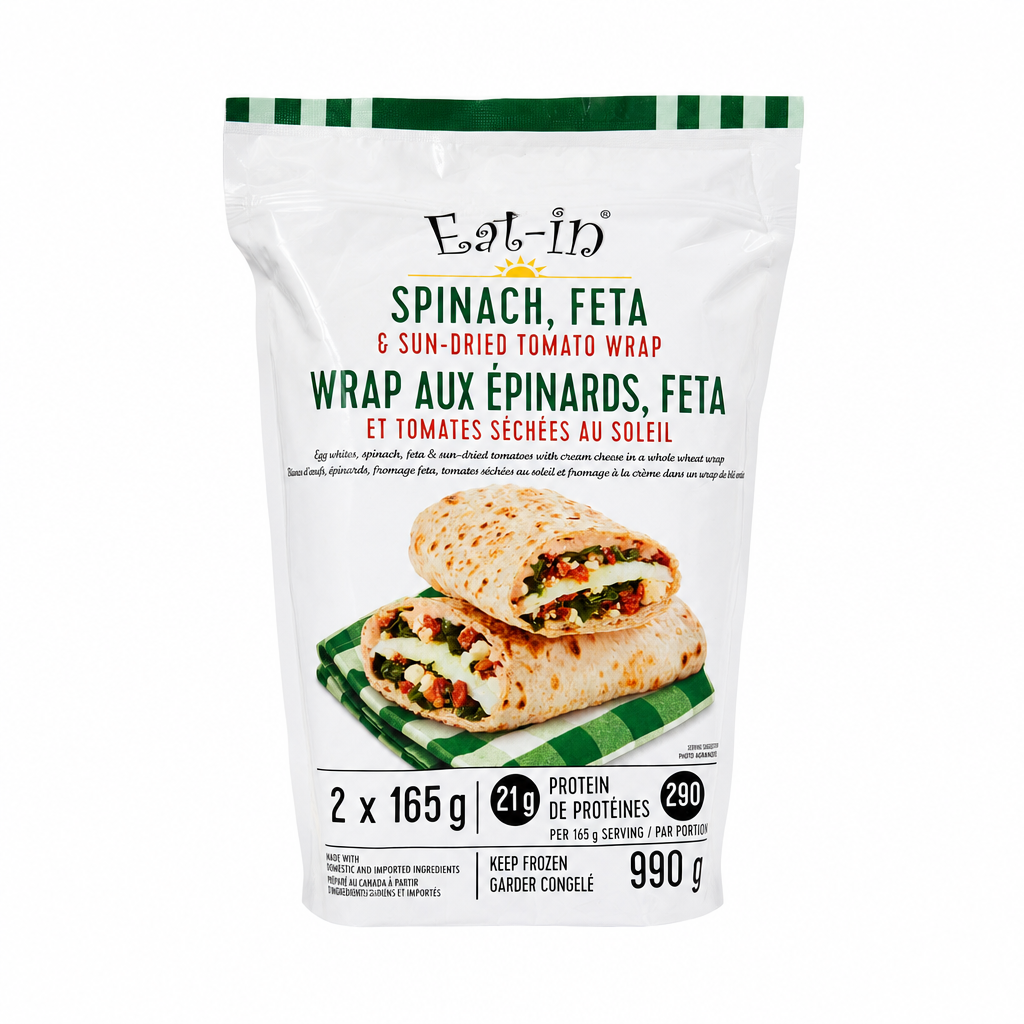 Eat-In Spinach, Feta, and Sun-Dried Tomato Wrap - 1 x 990 Grams
