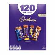 Cadbury 120 Fun Chocolate Treats - 1 x 1.3 Kilos