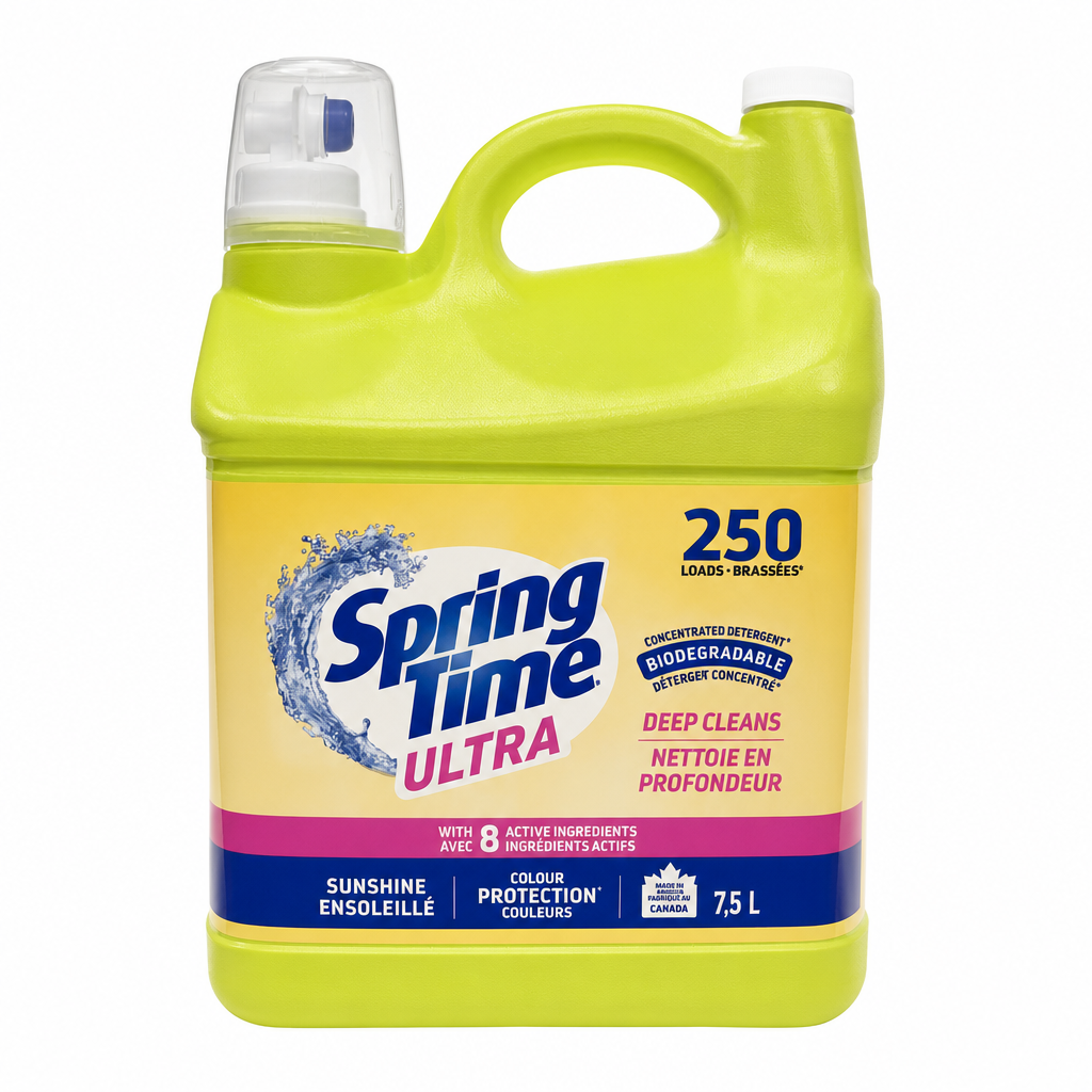 SpringTime Ultra Biodegradable 250 Loads - 1 x 7.5 KG