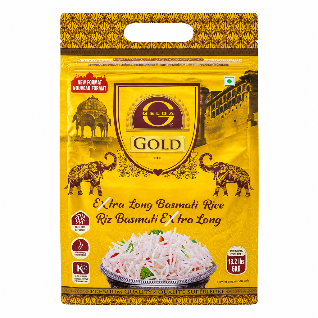 Gelda Gold Basmati Rice - 1 x 6 Kilos