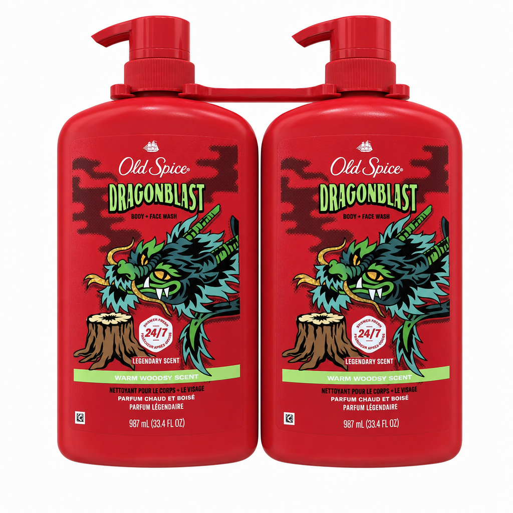 Old Spice DragonBlast Body Wash - 2 x 987 ML