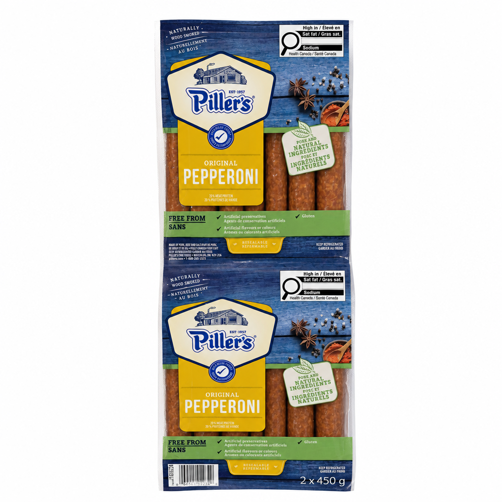 Piller's Original Pepperoni - 2 x 450 Grams