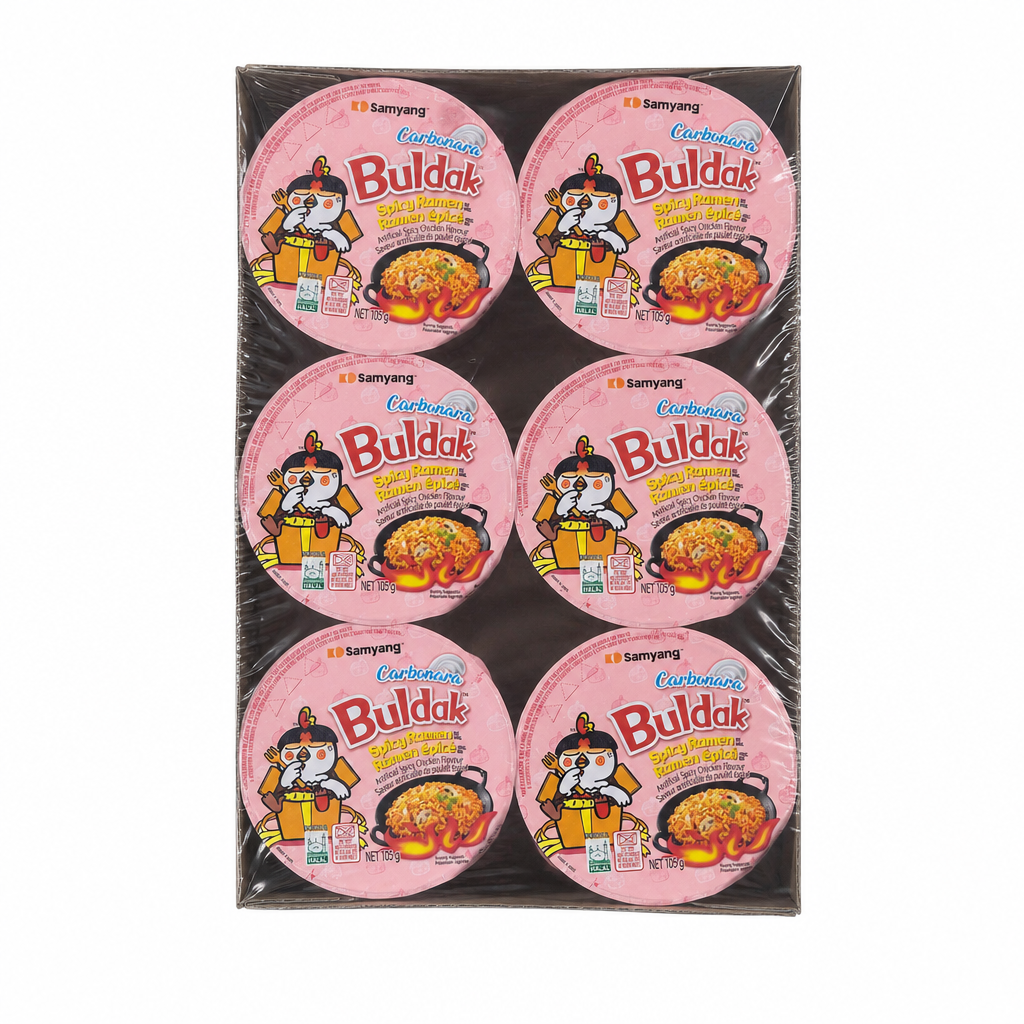 Samyang Buldak Carbonara Spicy Ramen - 6 x 105 Grans