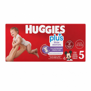 Huggies Little Movers Plus, Size 5, 156-Pack - 1 x 5.2 Kilos