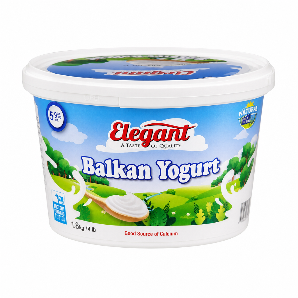 Elegant 5.9% Balkan Yogurt - 1 x 1.8 Kilos