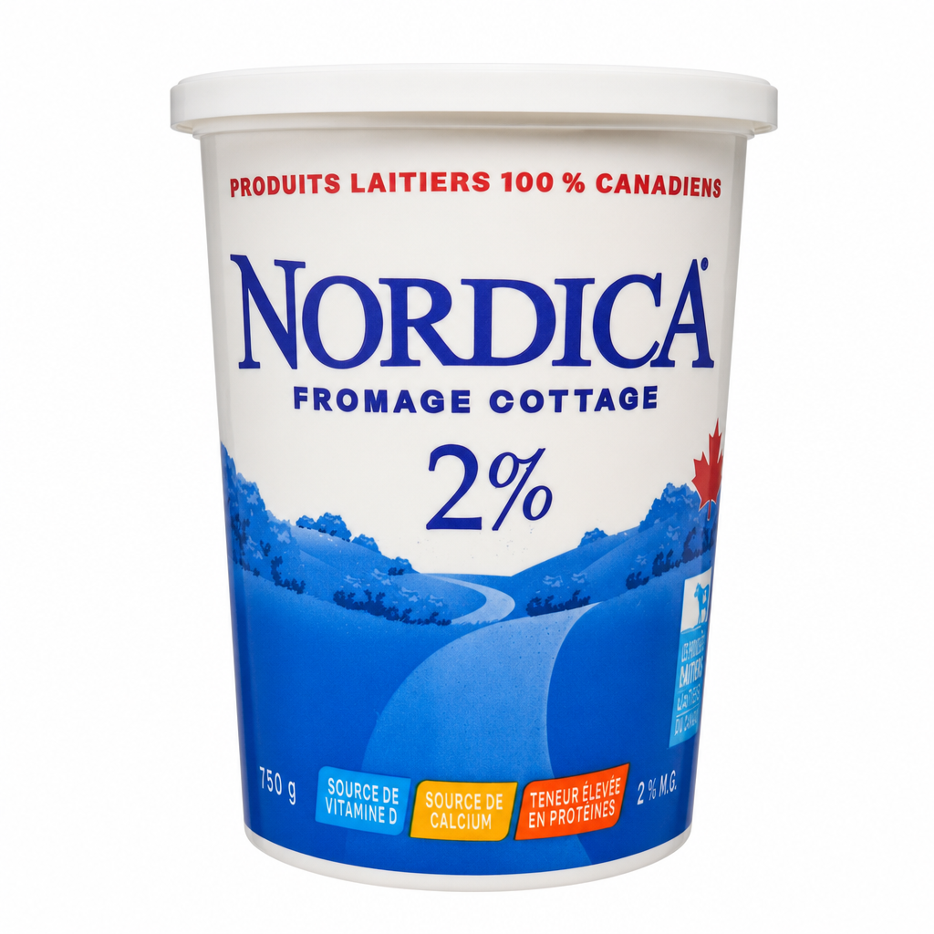 Nordica 2% Cottage Cheese - 1 x 750 Grams
