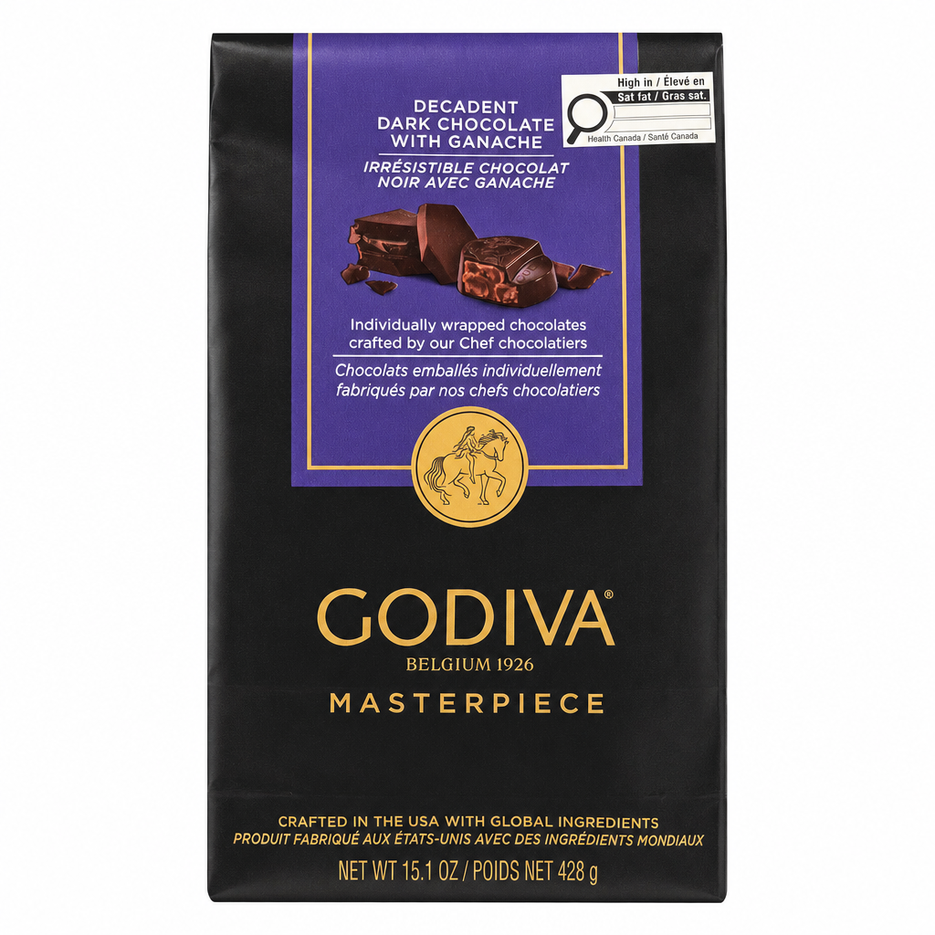Godiva Masterpiece Dark Chocolates - 1 x 428 Grams