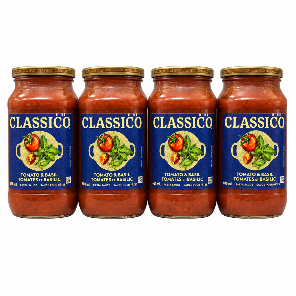 Classico Tomato and Basil Sauce - 4 x 600 ML