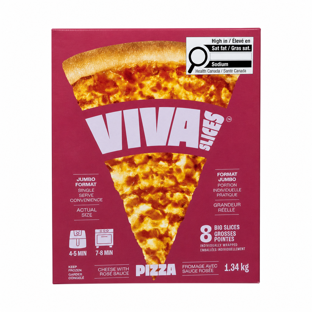 Viva Cheese with Rose Pizza Slices - 1 x 1.34 KG