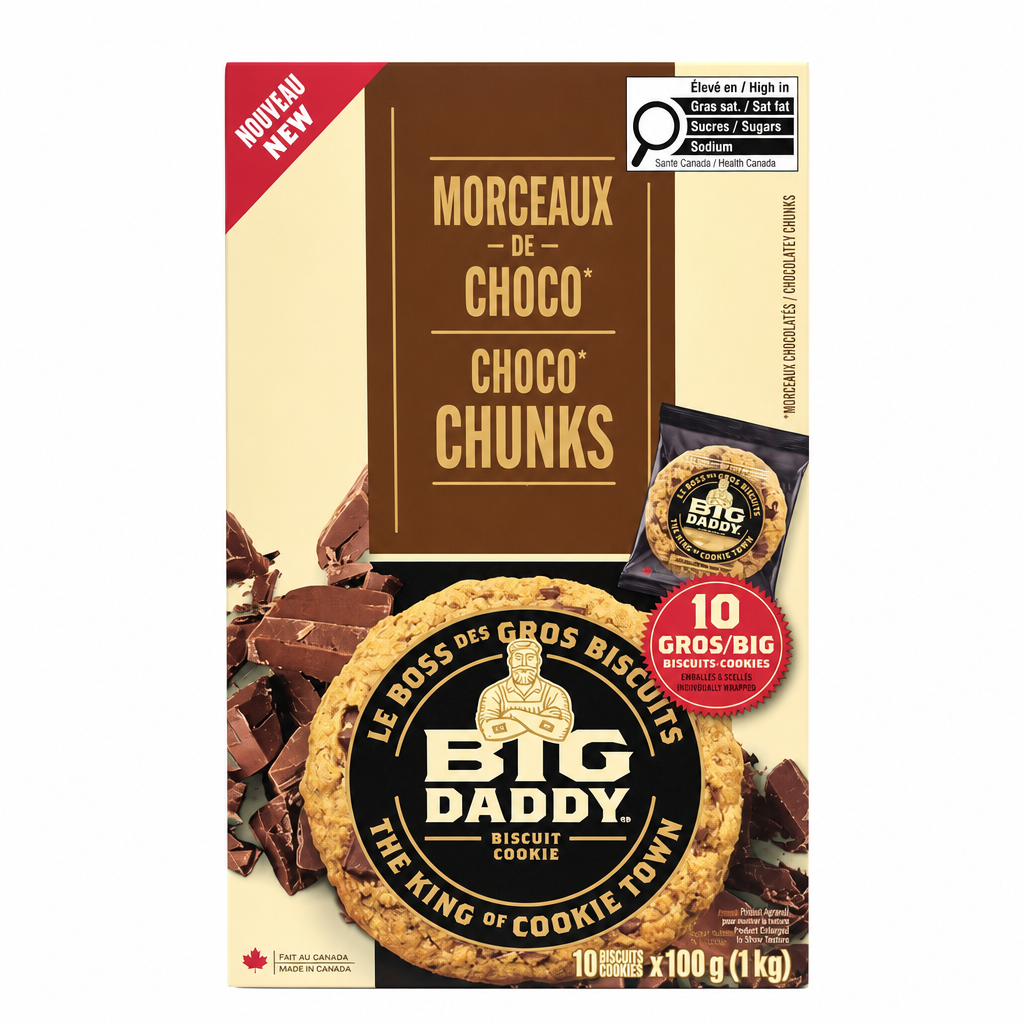 Big Daddy Chocolate Chunk Cookies - 1 x 1 KG