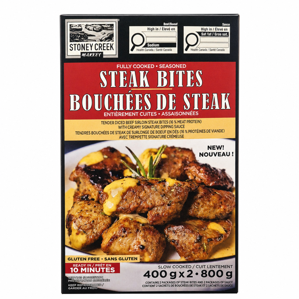 Stoney Creek Market Steak Bites - 2 x 400 Grams