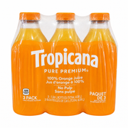 Tropicana No Pulp Orange Juice - 3 x 1.36 L