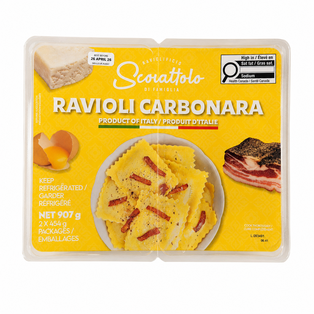 Scoiattolo Carbonara Ravioli - 2 x 454 Grams