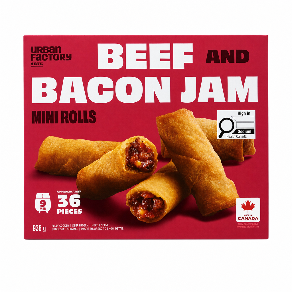 Beef and Bacon Jam Rolls - 1 x 936 Grams