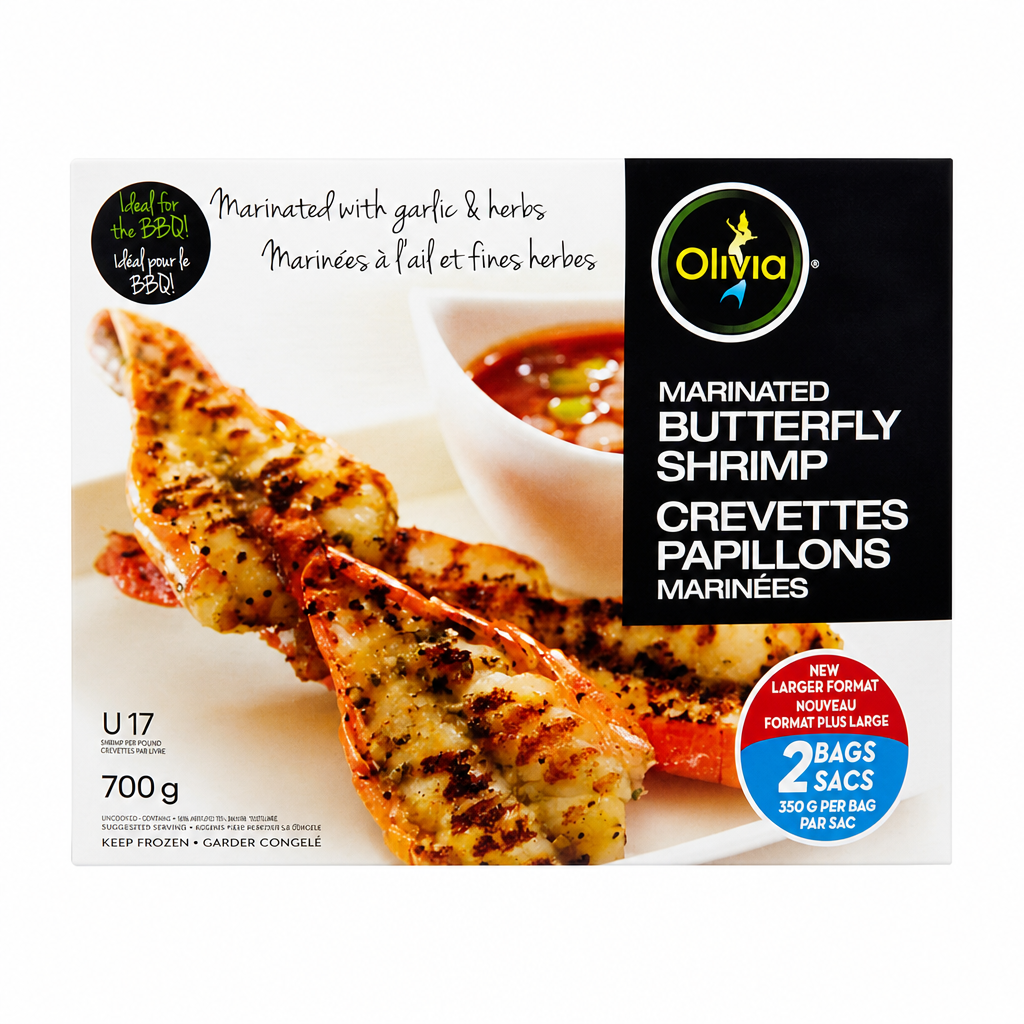 Olivia Frozen Butterfly Shrimp - 1 x 700 Grams